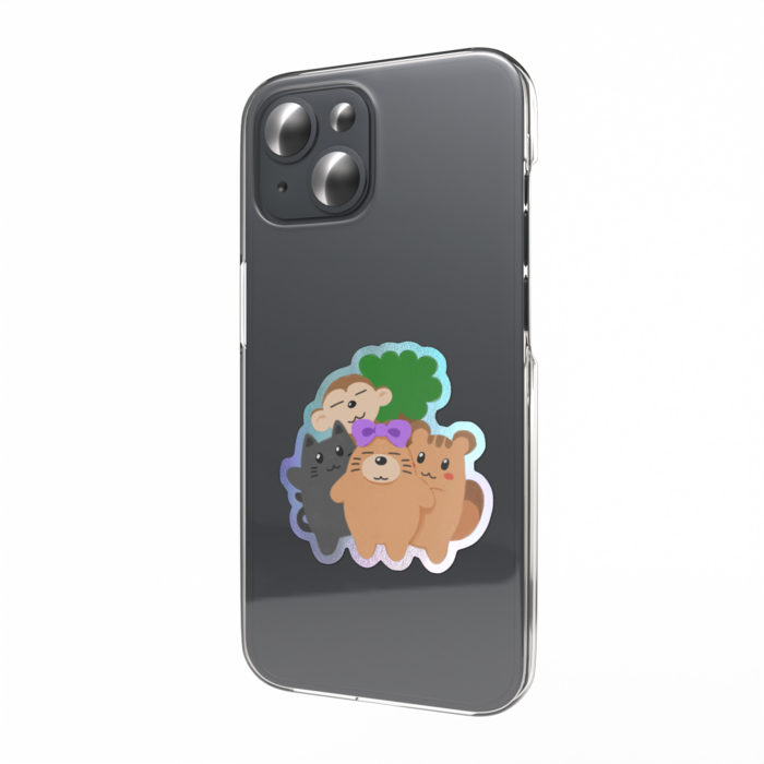 オーロラスマホステッカー - 縦