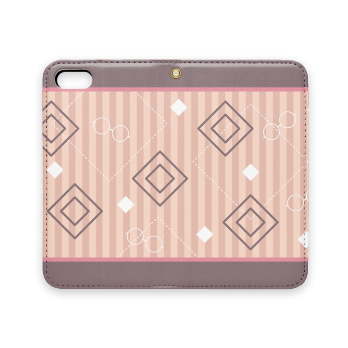手帳型iPhoneケース(ベルトなし) - iPhone 5 / 5s / SE(第1世代) - ストラップ穴 あり