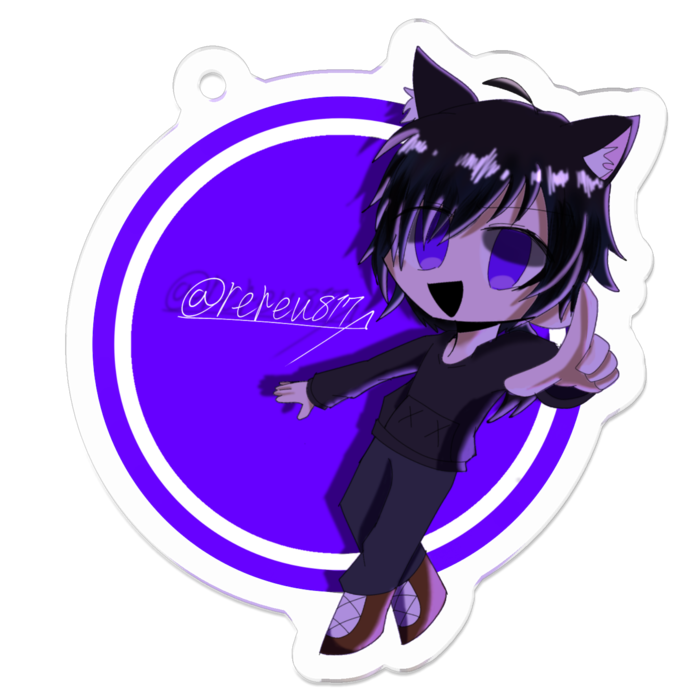 アクリルキーホルダー（コーティング） - 50 x 50 (mm)