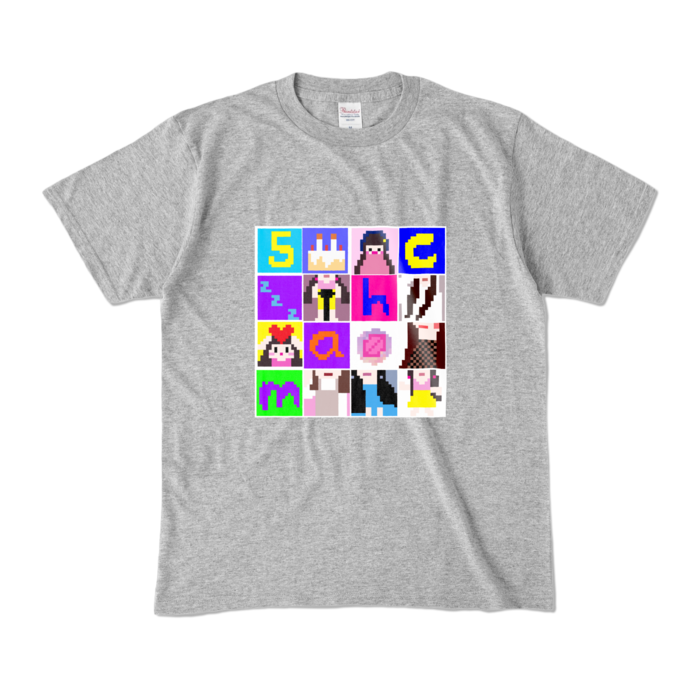 カラーTシャツ - M - 杢グレー (濃色)