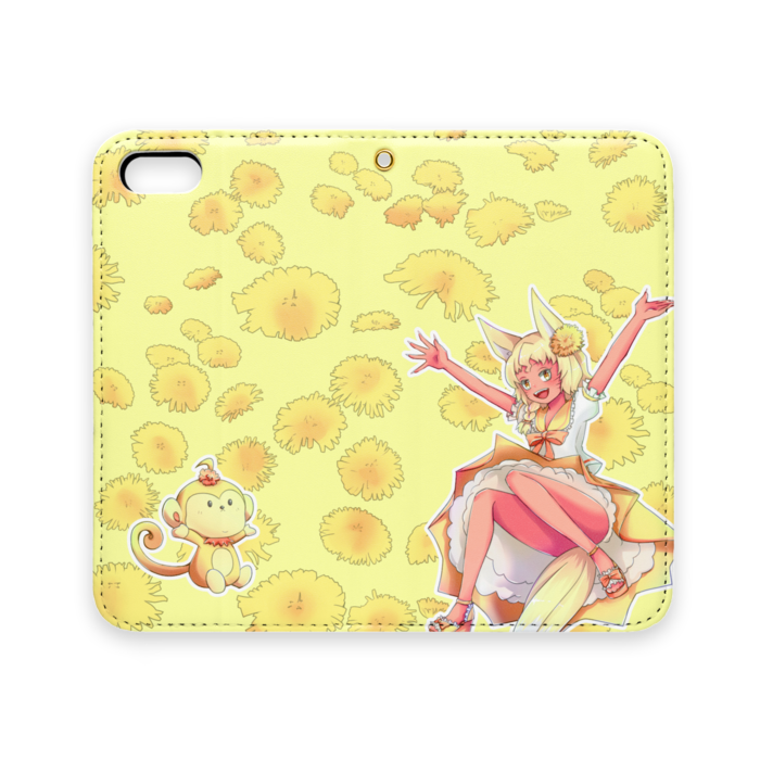 手帳型iPhoneケース（ベルトなし） - iPhone 5 / 5s / SE - ストラップ穴 あり