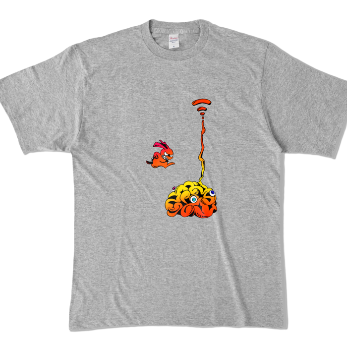カラーTシャツ - XL - 杢グレー (濃色)(1)