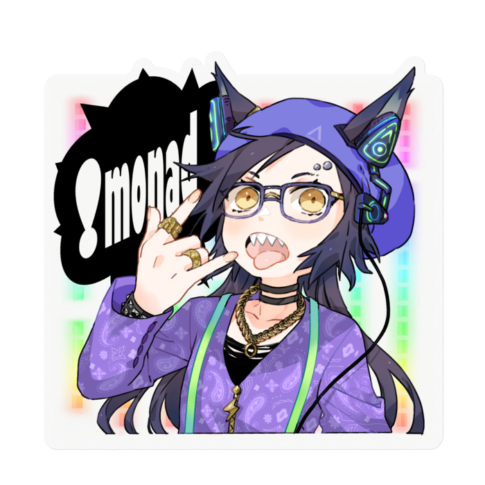 クリアステッカー - 100 x 100 (mm)