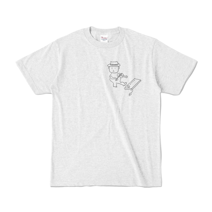 Tシャツ - S - アッシュ (淡色)-キャラ小