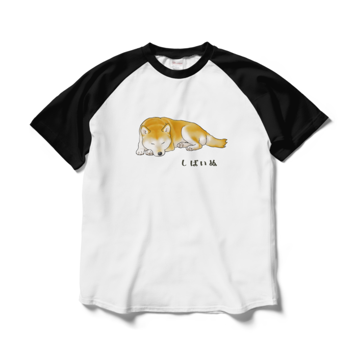 ラグランTシャツ - L - ホワイト×ブラック / Size L, White & Black