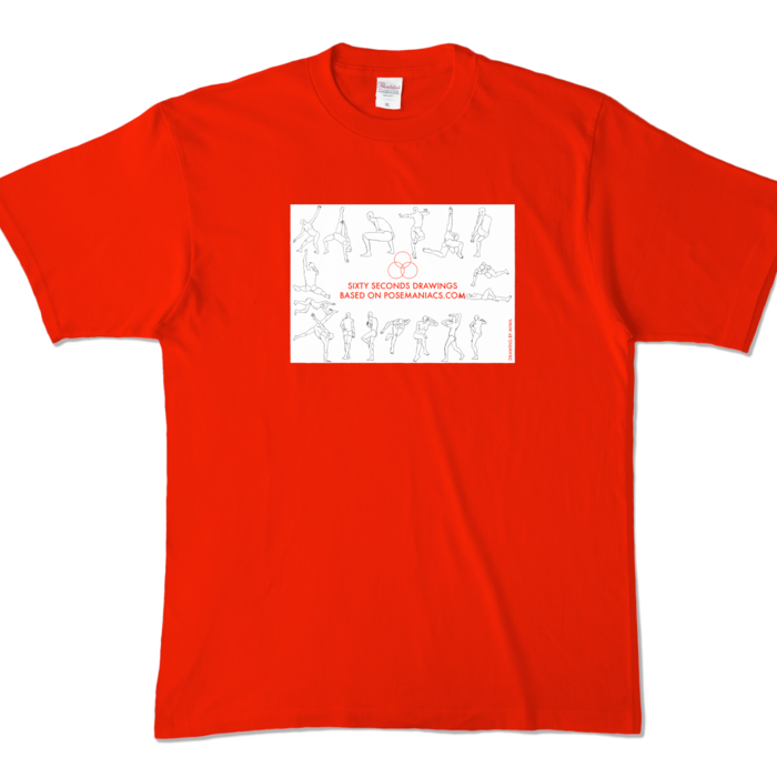 カラーTシャツ - XL - レッド (濃色)