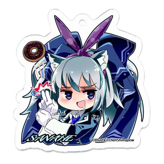 アクリルキーホルダー（コーティング） - 50 x 50 (mm)