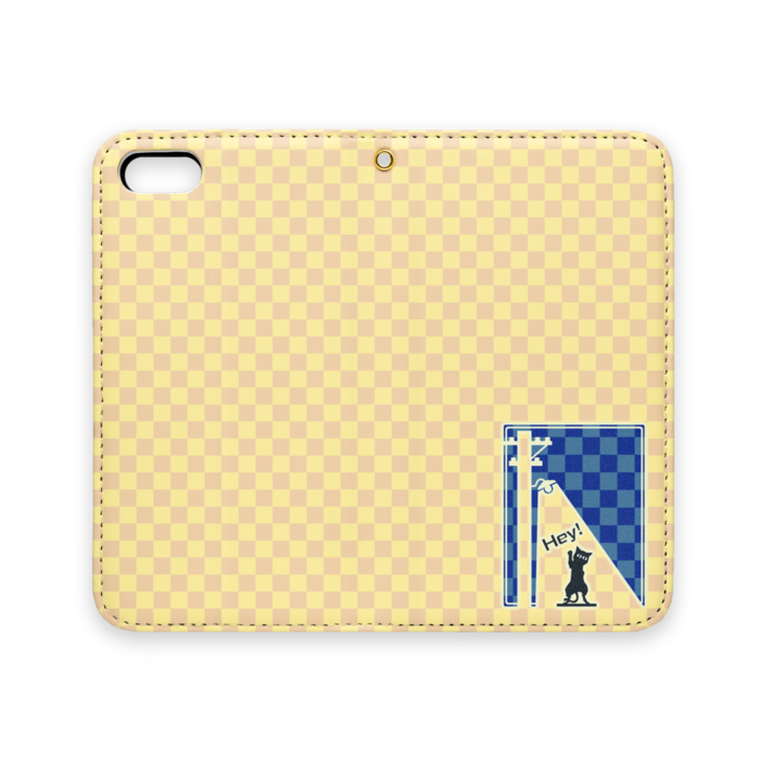 手帳型iPhoneケース(ベルトなし) - iPhone 5 / 5s / SE - ストラップ穴 あり