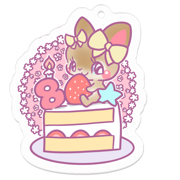 アクリルキーホルダー - 50 x 50 (mm)