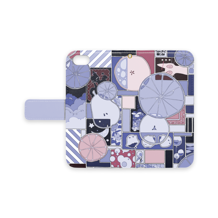手帳型iPhoneケース - iPhone 8 / 7 / SE2 - ストラップ穴 あり