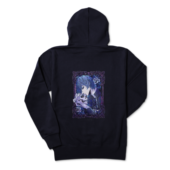 ジップパーカー - M - ネイビー