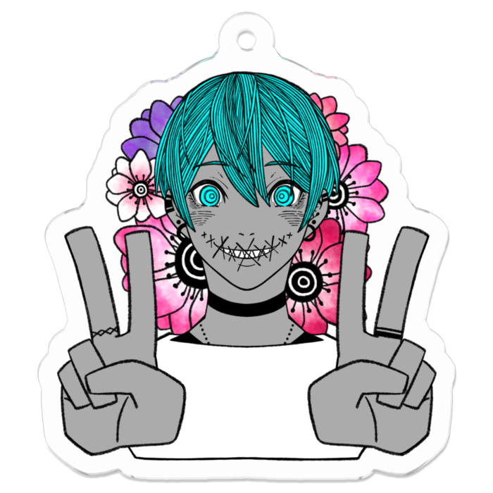 アクリルキーホルダー - 50 x 50 (mm)