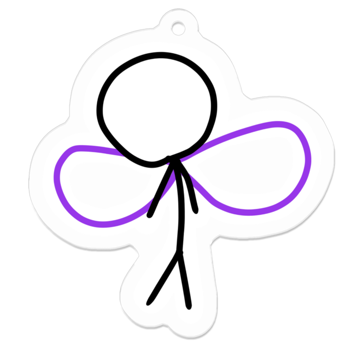 アクリルキーホルダー - 50 x 50 (mm)