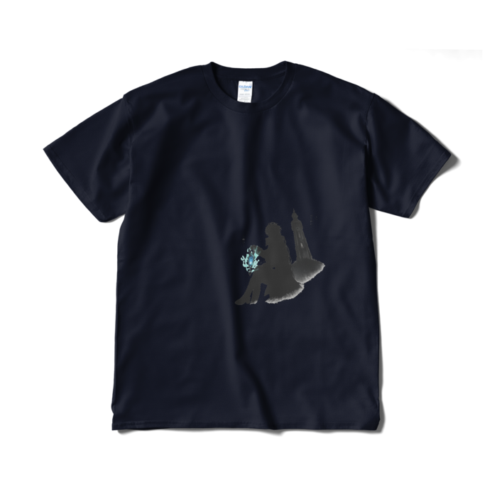 青お静かにTシャツ（短納期） - XL - ネイビー