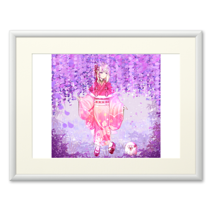 ひつじと藤の通り道 - A4