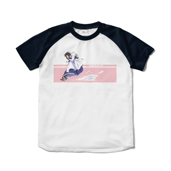 ラグランTシャツ - S - ホワイト×ネイビー