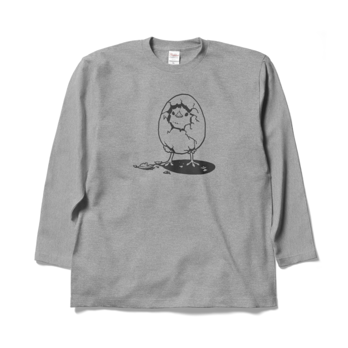 ロングスリーブTシャツ - XL - 杢グレー
