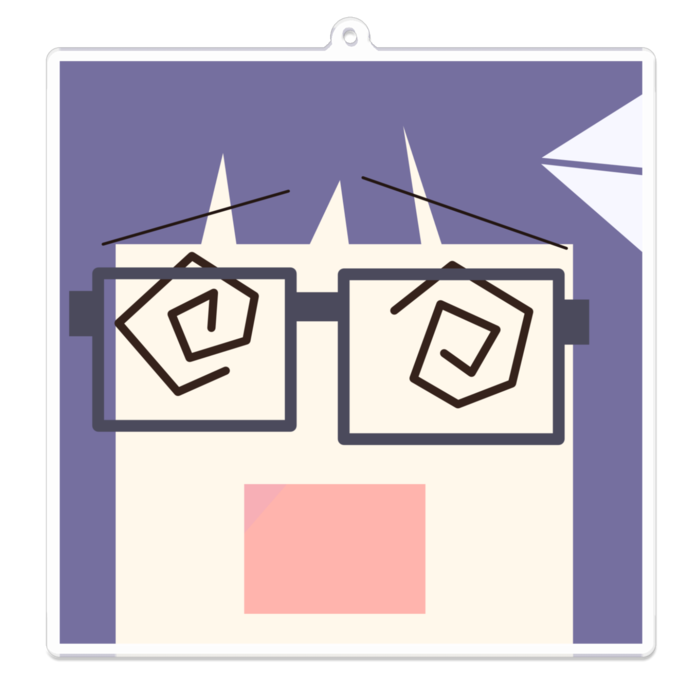 アクリルキーホルダー - 100 x 100 (mm)