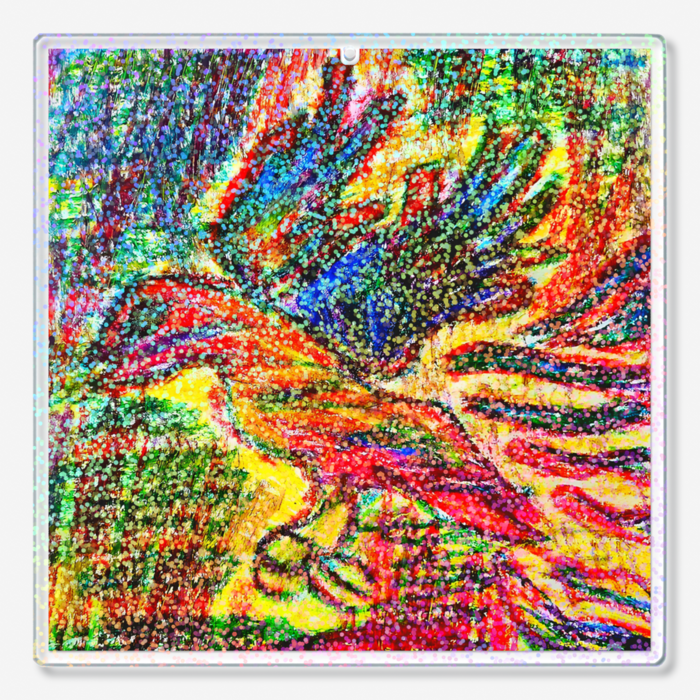 ホログラムアクリルキーホルダー - 100 × 100mm(2)