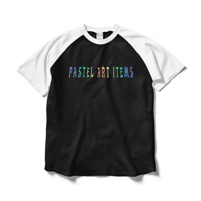 ラグランTシャツ - L - ブラック×ホワイト