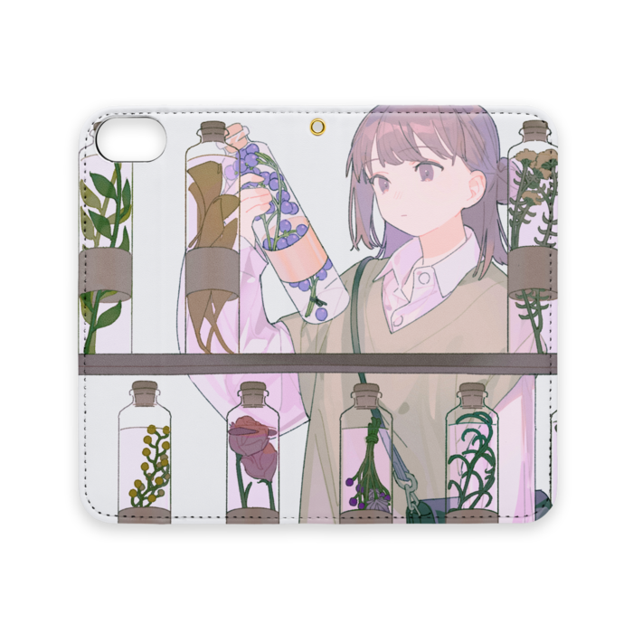 手帳型iPhoneケース（ベルトなし） - iPhone 8 / 7 / SE2 - ストラップ穴 あり