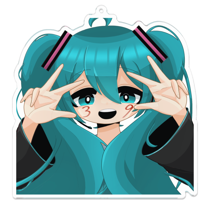 アクリルキーホルダー - 100 x 100 (mm)