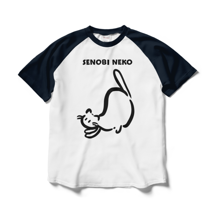 ラグランTシャツ - L - ホワイト×ネイビー