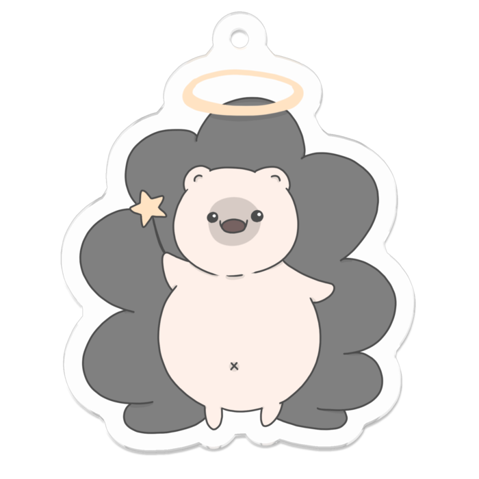 アクリルキーホルダー - 50 x 50 (mm)