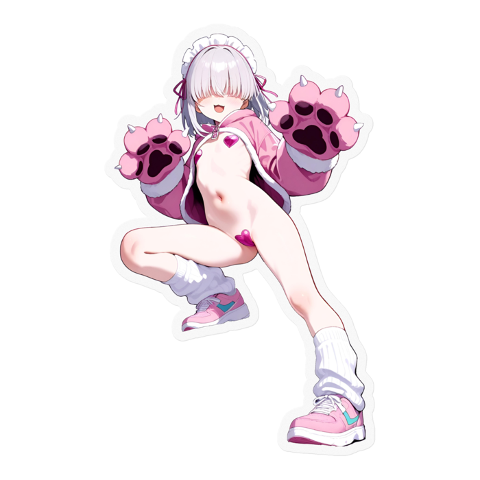 クリアステッカー - 100 x 100 mm