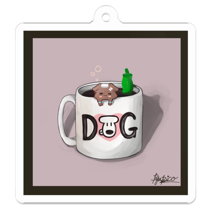 アクリルキーホルダー - 50 x 50 (mm)