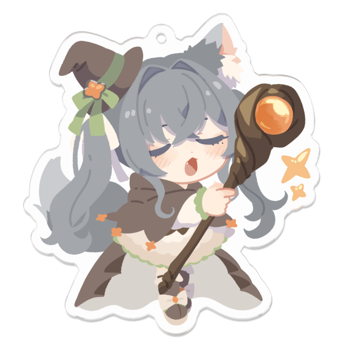 D-アクリルキーホルダー - 70 x 70 (mm)