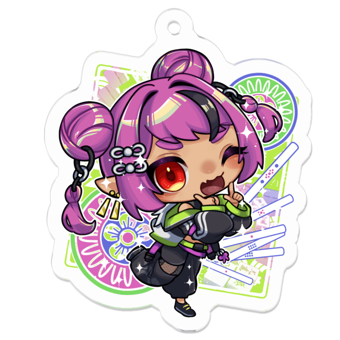 アクリルキーホルダー - 50 x 50 (mm)