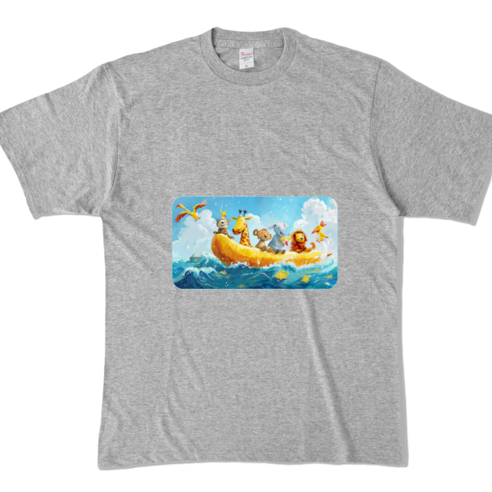 カラーTシャツ - XL - 杢グレー (濃色)