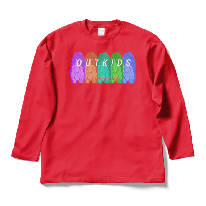 ロングスリーブTシャツ - L - レッド