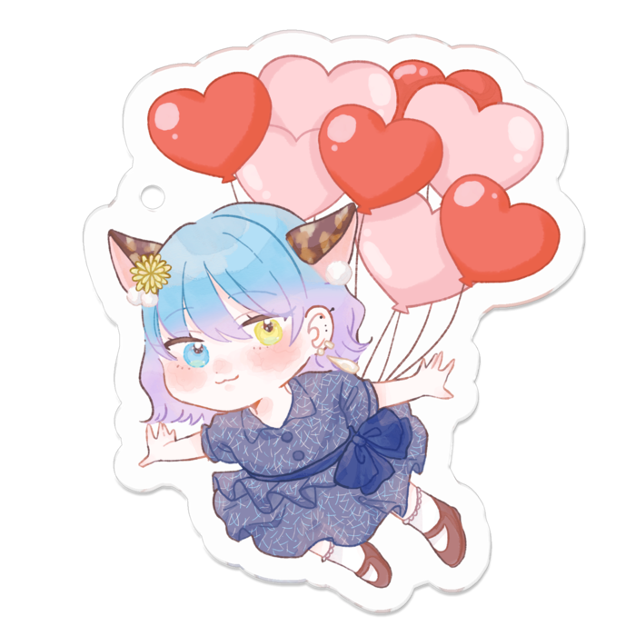 アクリルキーホルダー - 50 x 50 (mm)