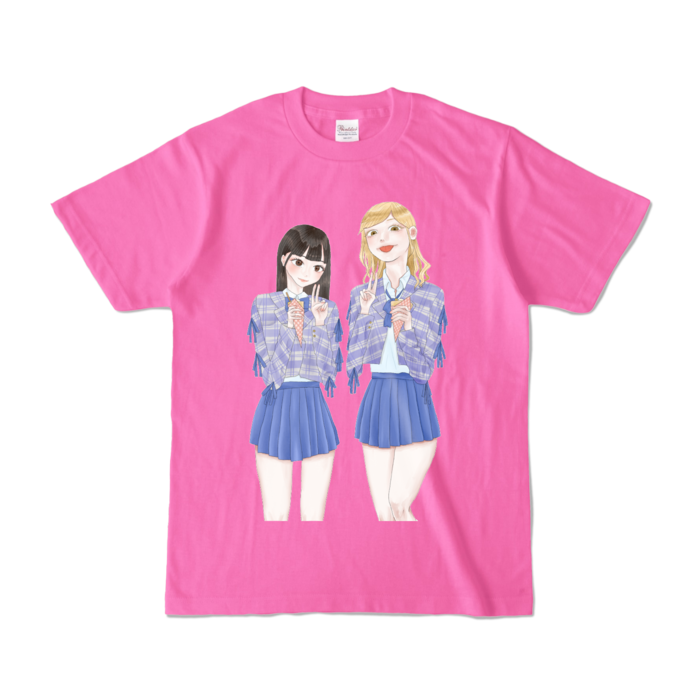 カラーTシャツ - S - ピンク (濃色)