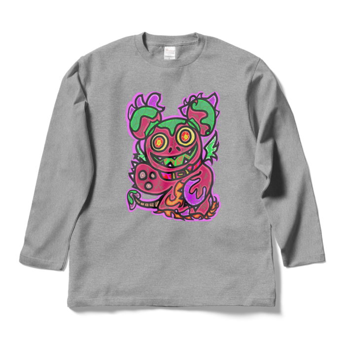 ロングスリーブTシャツ - L - 杢グレー