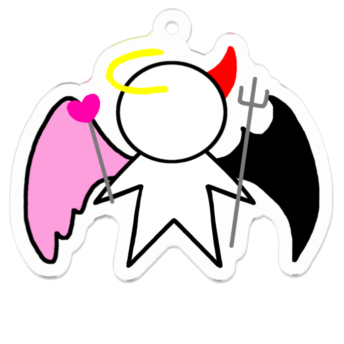 アクリルキーホルダー - 50 x 50 (mm)