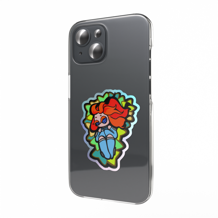 オーロラスマホステッカー - 縦