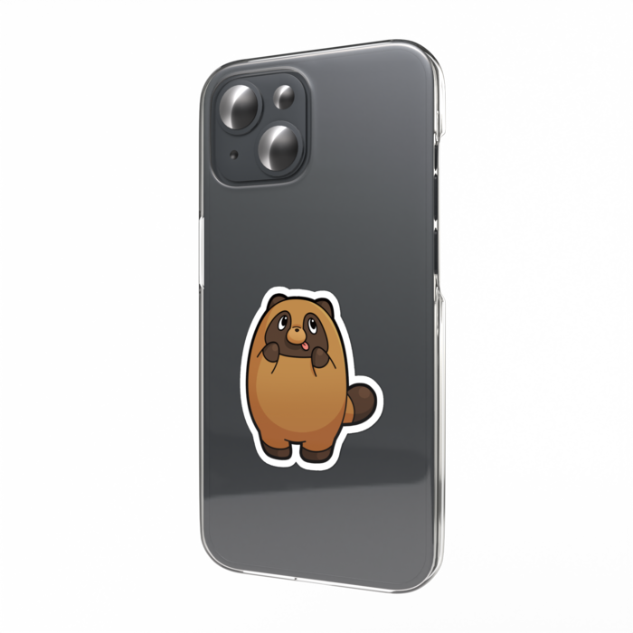 タヌキのたぬやん（ペロ）スマホステッカー 