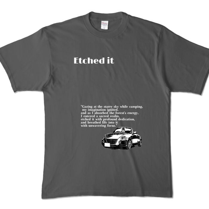 カラーTシャツ - XL - チャコール (濃色)
