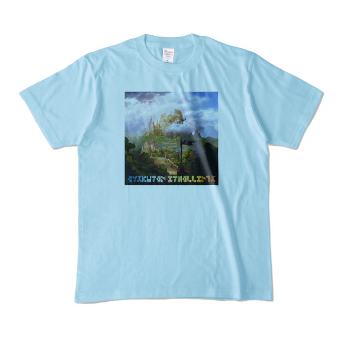 コロシアム デザインTシャツ（M/ライトブルー）