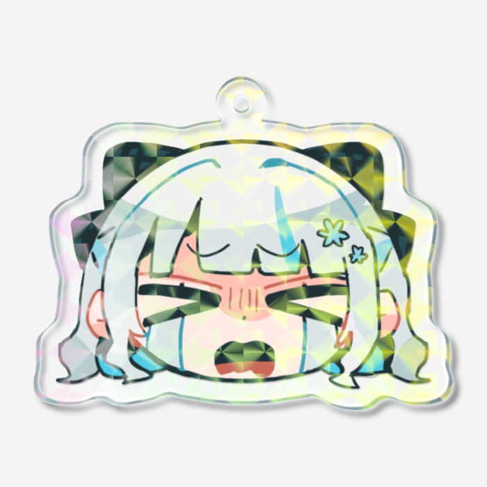 ホログラムアクリルキーホルダー - 50 × 50mm