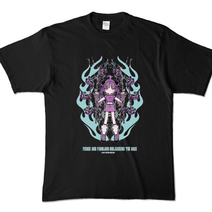 カラーTシャツ - XL - ブラック (濃色)