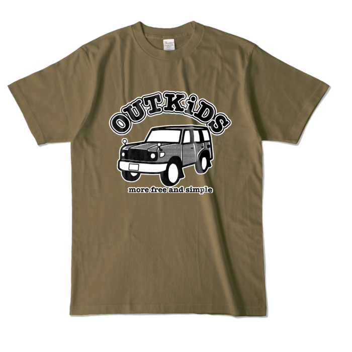 カラーTシャツ - L - オリーブ (濃色)