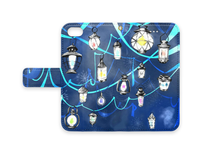 手帳型iPhoneケース - iPhone7 - ストラップ穴 あり
