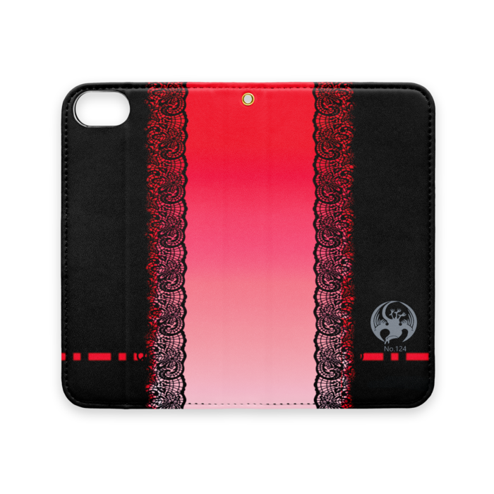 手帳型iPhoneケース（ベルトなし） - iPhone 8 / 7 - ストラップ穴 あり