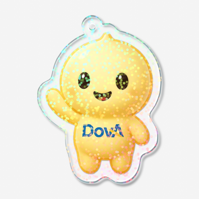 ホログラムアクリルキーホルダー - 50 × 50mm