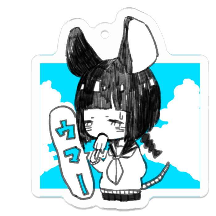 アクリルキーホルダー - 50 x 50 (mm)