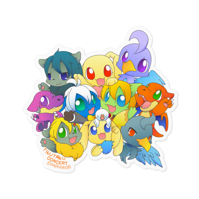 ステッカー - 100 x 100 (mm)